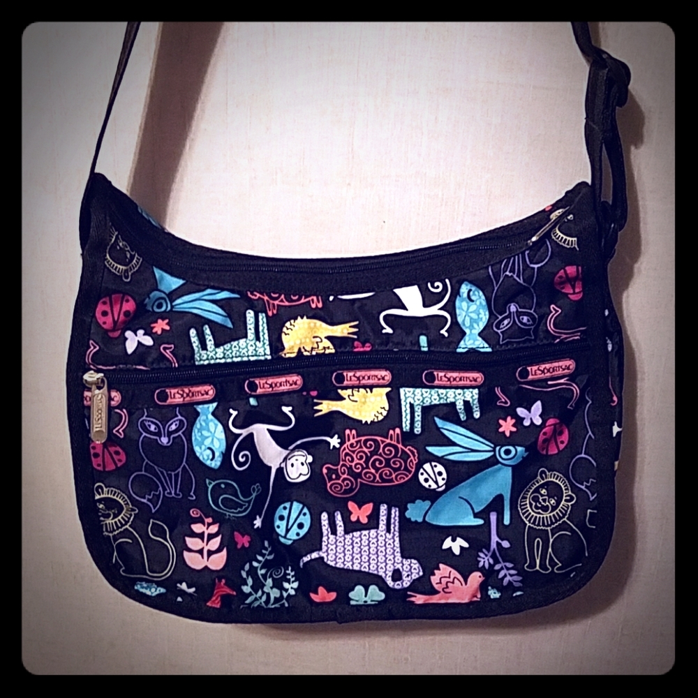 Lesportsac crossbody bag in Animal print